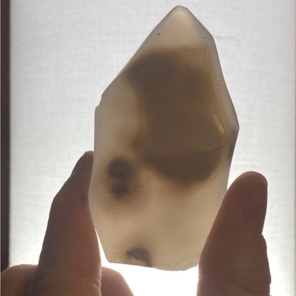 Orca Agate Flame & 2 hearts
Gray and White Agate Stone - Picture 4 of 9